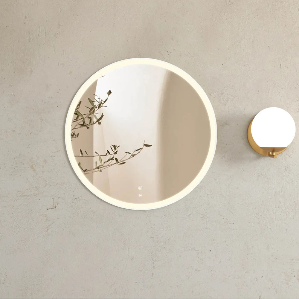 OTTI BONDI METAL FRAMED LED MIRROR WHITE 800X800MM