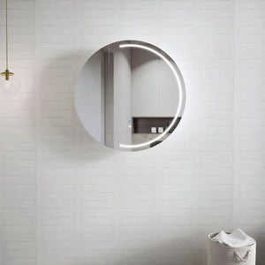 OTTI LONDON MATTE WHITE LED SHAVING CABINET WITH POWERPOINT 800X500MM