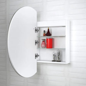 OTTI LONDON MATTE WHITE LED SHAVING CABINET WITH POWERPOINT 800X500MM