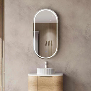 OTTI NOOSA NATURAL OAK LED SHAVING CABINET WITH POWERPOINT 450X900MM