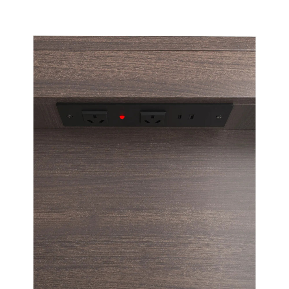 OTTI NOOSA SABLE WALNUT LED SHAVING CABINET WITH POWERPOINT 3 COLOUR LIGHTS 450X900MM