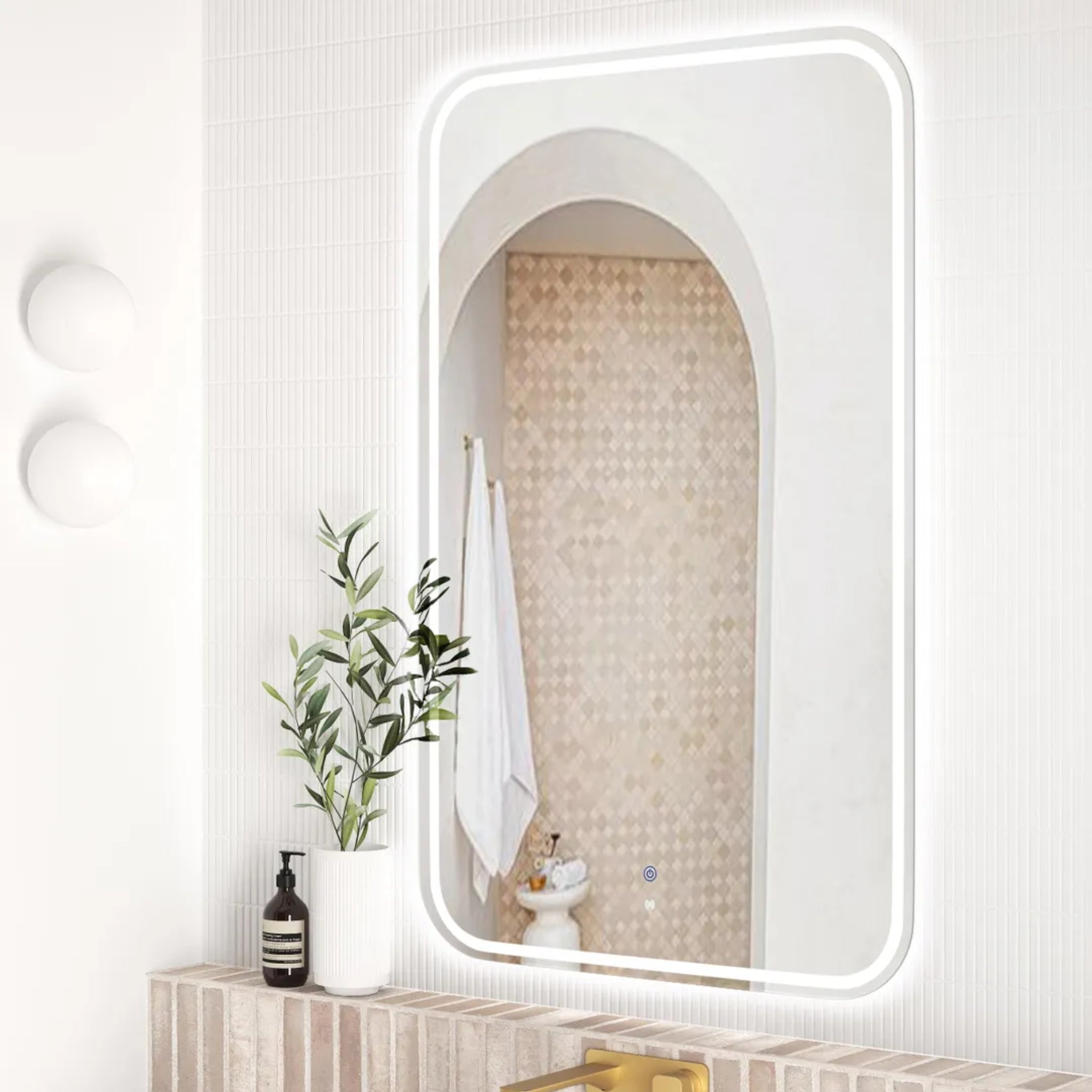 OTTI NEWPORT FRAMELESS LED MIRROR 750X1200MM