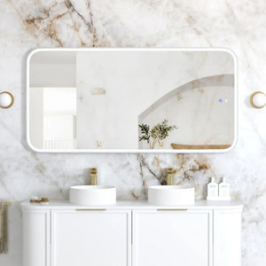 OTTI NEWPORT METAL FRAMED LED MIRROR WHITE 1500X750MM