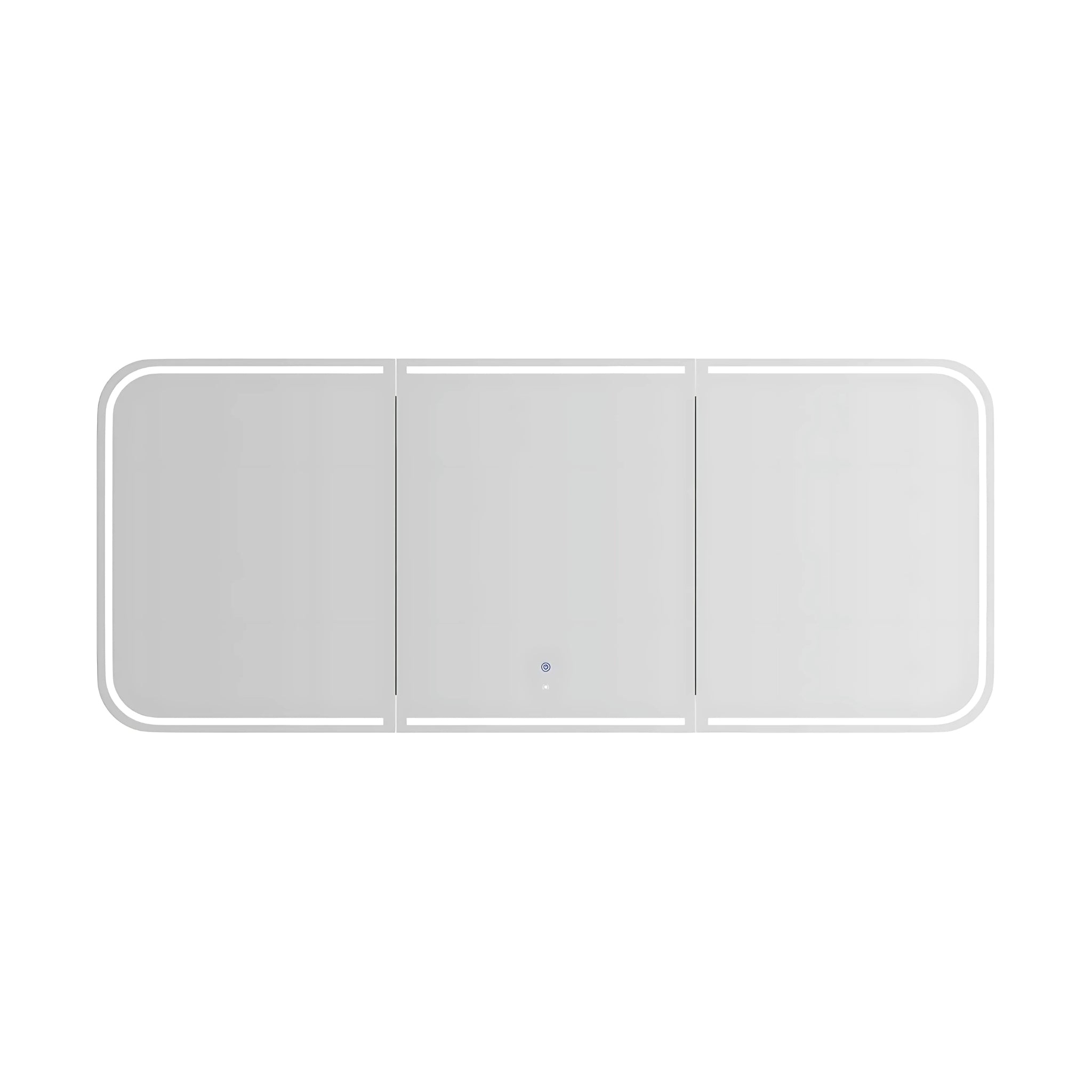 OTTI NEWPORT MATTE WHITE LED SHAVING CABINET WITH POWERPOINT 1800X750MM