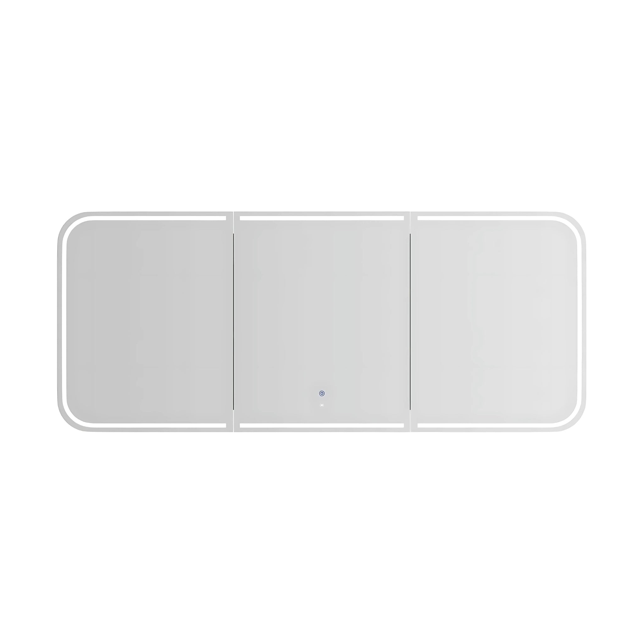OTTI NEWPORT BLACK OAK LED SHAVING CABINET WITH POWERPOINT 1800X750MM
