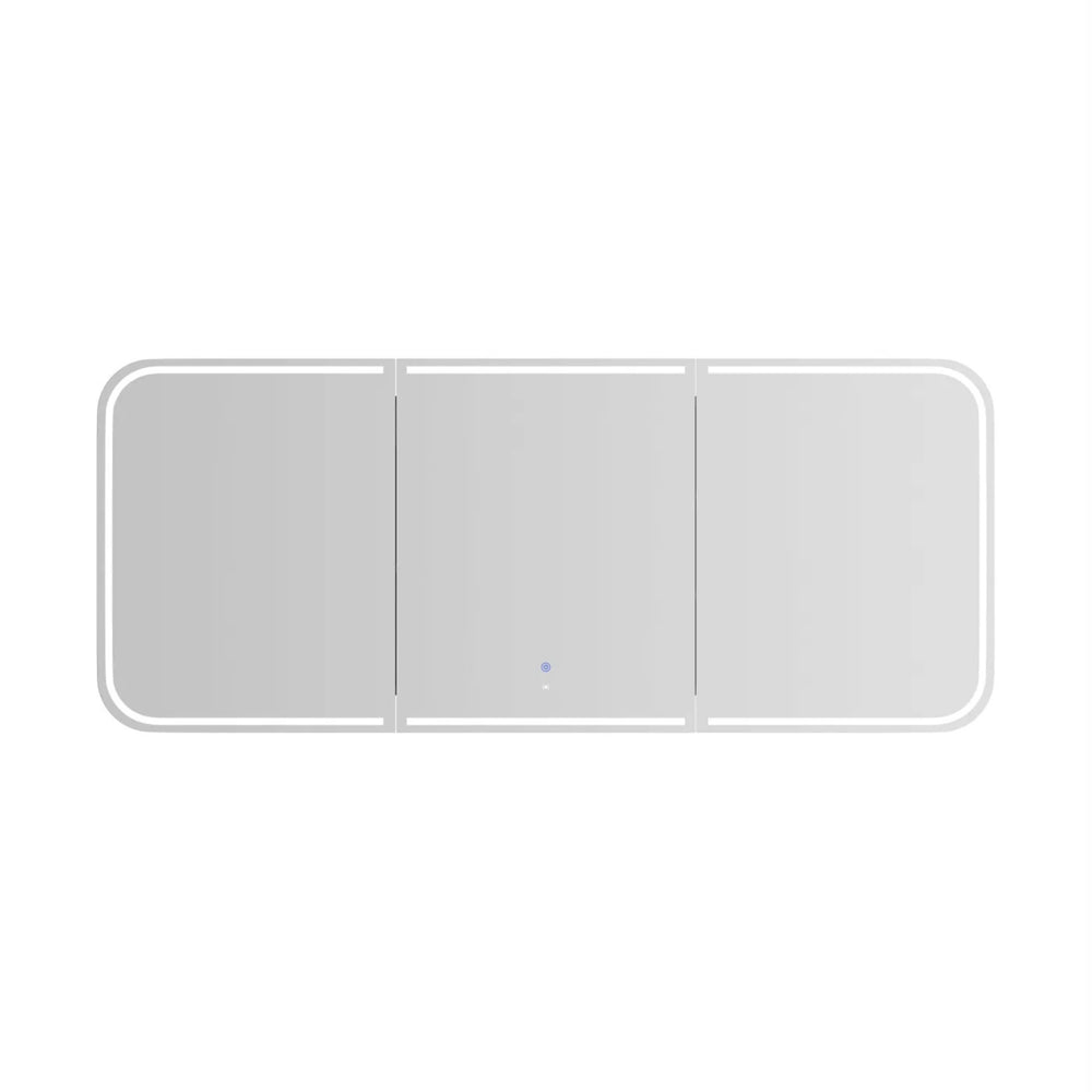 OTTI NEWPORT WOODLAND OAK LED SHAVING CABINET WITH POWERPOINT 3 COLOUR LIGHTS 1800X750MM