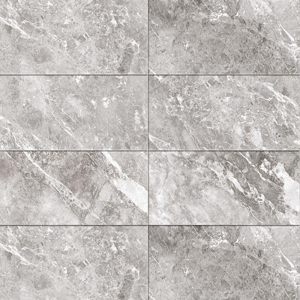 MUSES MISTERY LIGHT GREY MATTE 450X900MM RECTANGULAR TILE (PER BOX)