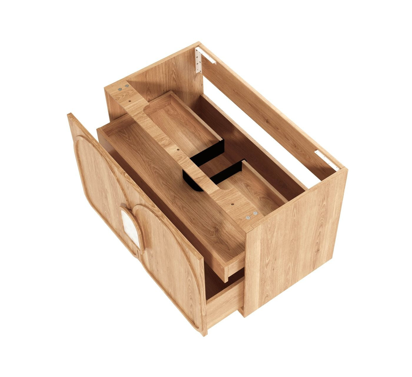OTTI LAGUNA MARK II WOODLAND OAK 900MM SINGLE BOWL WALL HUNG VANITY