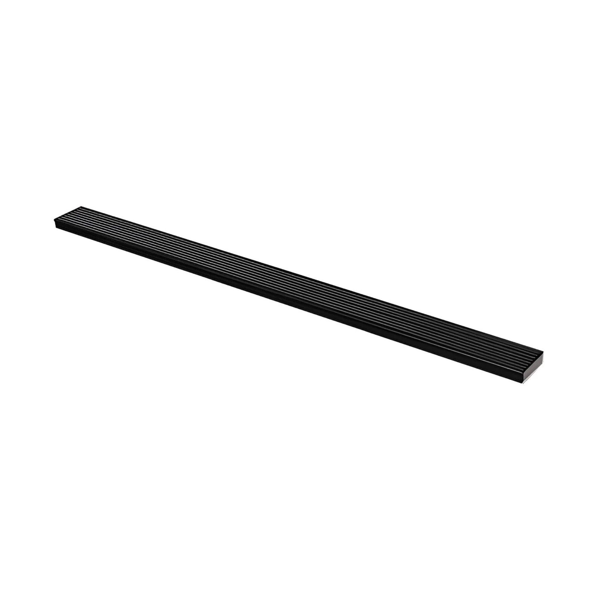 POSEIDON LGFD FLOOR GRATE OUTLET 80MM BLACK 600MM, 800MM, 900MM, 1000MM AND 1200MM