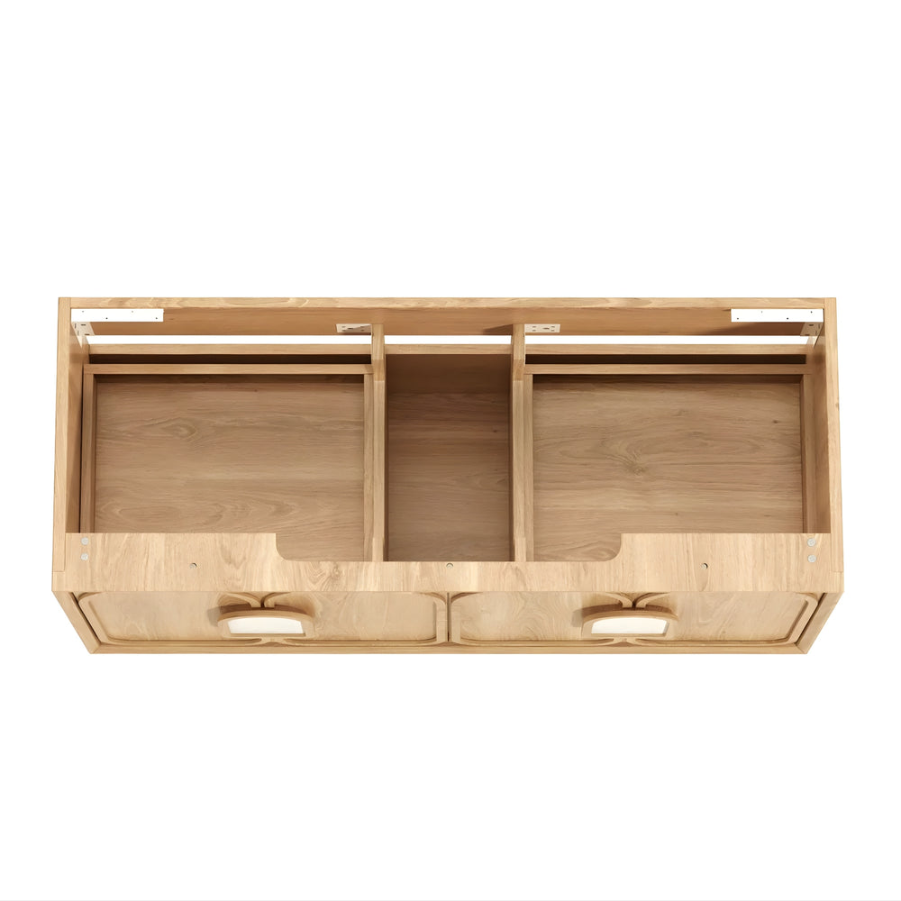 OTTI LAGUNA MARK II WOODLAND OAK 1200MM SINGLE BOWL WALL HUNG VANITY