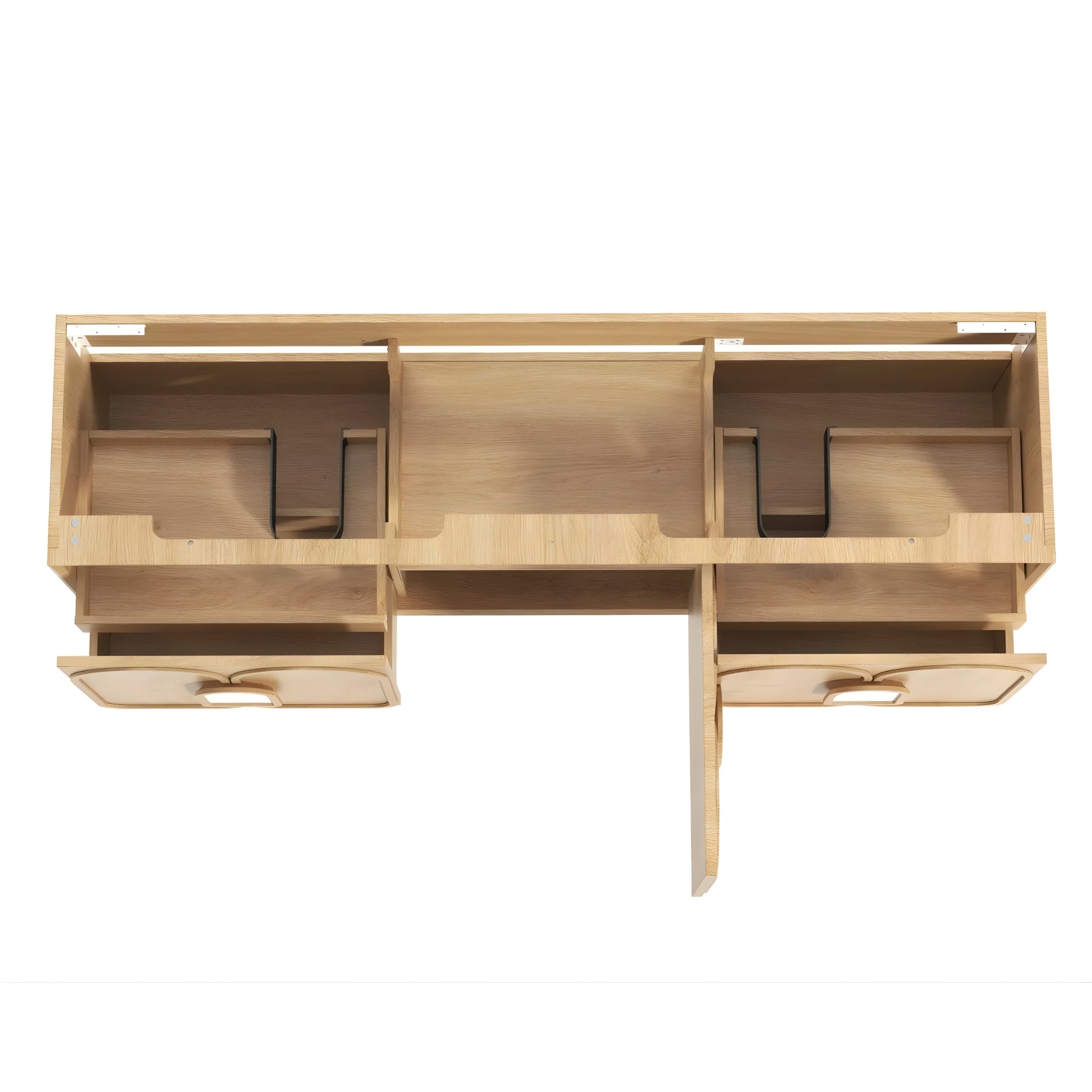 OTTI LAGUNA MARK II WOODLAND OAK 1800MM DOUBLE BOWL WALL HUNG VANITY