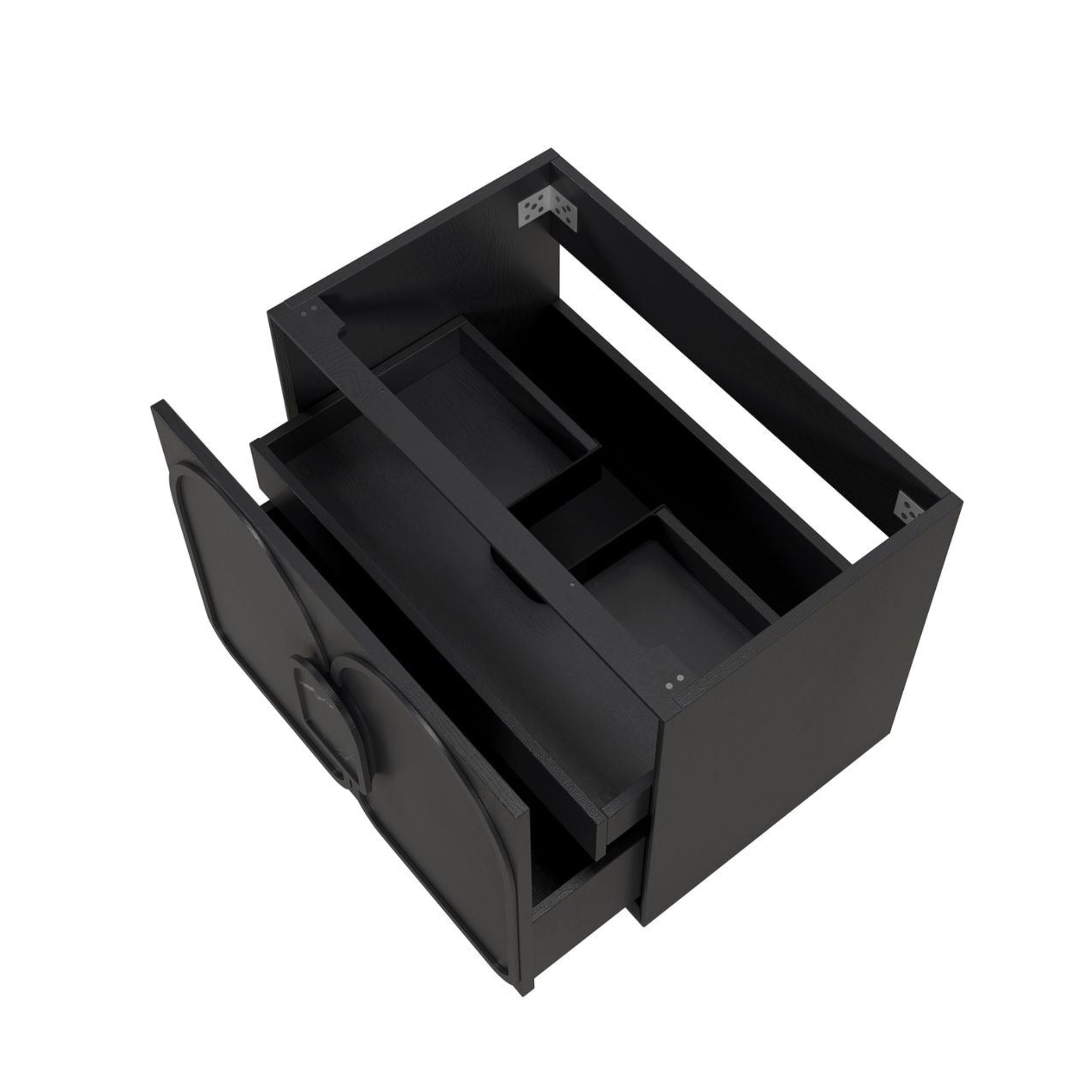OTTI LAGUNA MARK II BLACK OAK 750MM SINGLE BOWL WALL HUNG VANITY