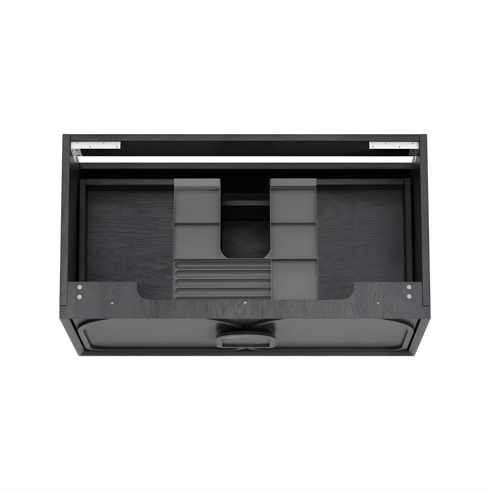 OTTI LAGUNA MARK II BLACK OAK 900MM SINGLE BOWL WALL HUNG VANITY
