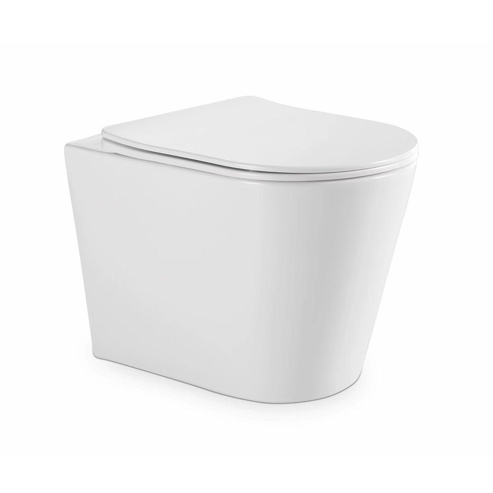 LUKKA ACADIA TORNADO RIMLESS WALL FACED FLOOR PAN GLOSS WHITE