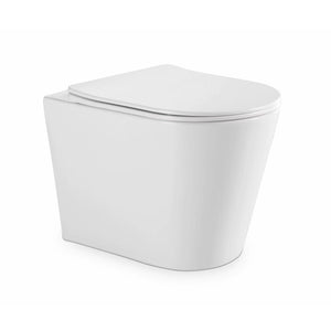LUKKA ACADIA TORNADO RIMLESS WALL FACED FLOOR PAN GLOSS WHITE
