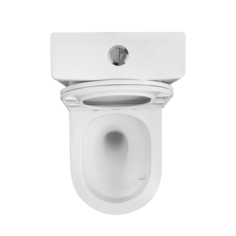 LUKKA ACADIA TORNADO RIMLESS BACK TO WALL TOILET SUITE GLOSS WHITE