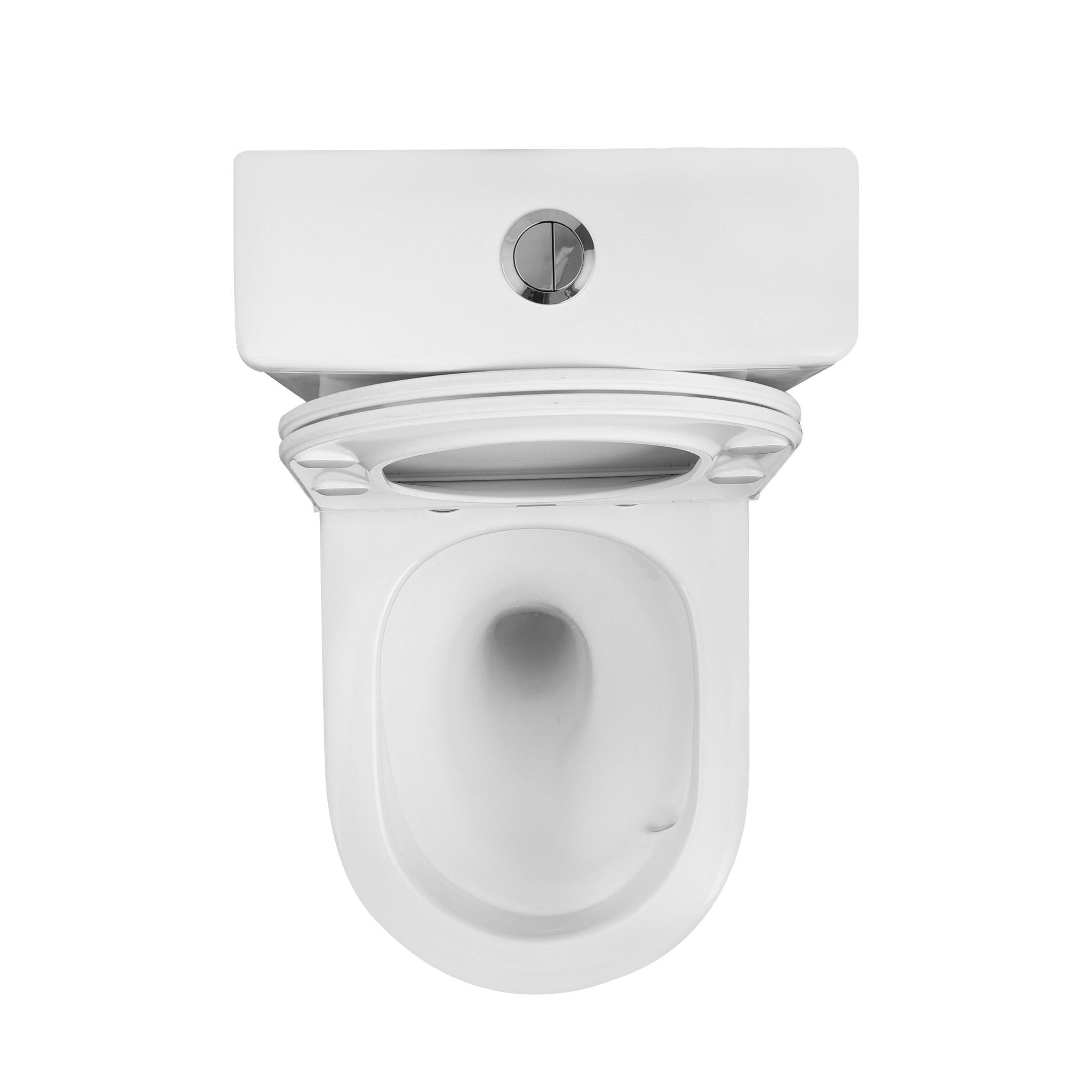 LUKKA ACADIA TORNADO RIMLESS BACK TO WALL TOILET SUITE GLOSS WHITE