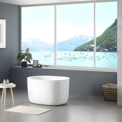 LUKKA AGENA FREESTANDING BATHTUB GLOSS WHITE (AVAILABLE IN MULTIPLE SIZES)