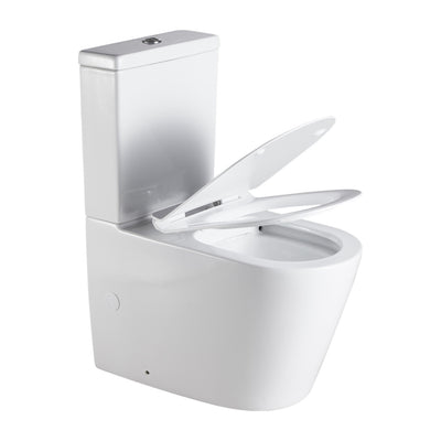 LUKKA AGENA BACK TO WALL TOILET SUITE GLOSS WHITE