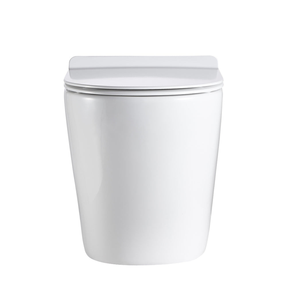 LUKKA AGENA RIMLESS WALL FACED FLOOR PAN GLOSS WHITE