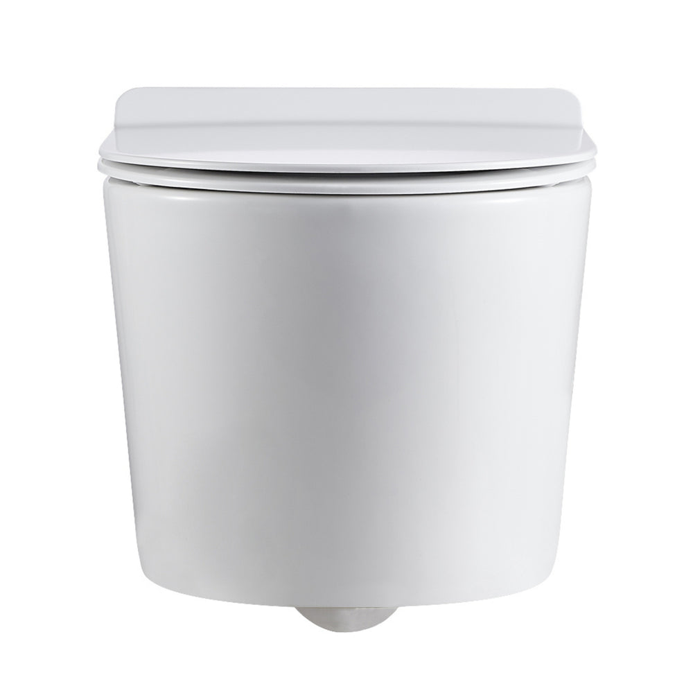 LUKKA AGENA RIMLESS WALL HUNG PAN WHITE