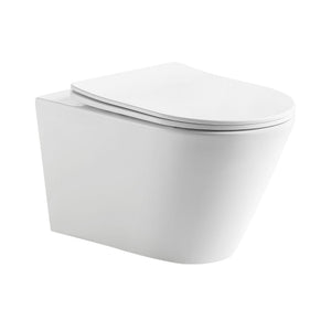 LUKKA AGENA TORNADO RIMLESS WALL HUNG PAN GLOSS WHITE