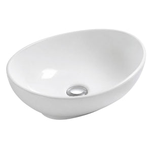LUKKA BIRCH ABOVE COUNTER BASIN GLOSS WHITE 410MM