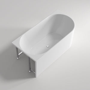 LUKKA BINGIE SKIRT LEFT CORNER BATHTUB GLOSS WHITE (AVAILABLE IN 1400MM, 1500MM AND 1700MM)