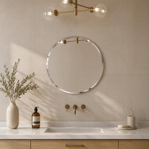 LUKKA ORBIS ROUND FRAMELESS BEVEL EDGE PLAIN MIRROR 700X700MM