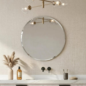 LUKKA ORBIS ROUND FRAMELESS BEVEL EDGE PLAIN MIRROR 800X800MM
