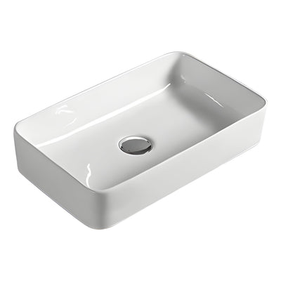 LUKKA CRETE ABOVE COUNTER BASIN GLOSS WHITE 361MM