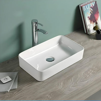 LUKKA CRETE ABOVE COUNTER BASIN GLOSS WHITE 361MM