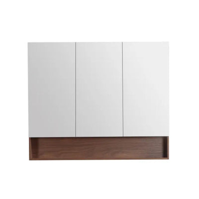 LUKKA CLARK MOCHA OAK MATTE MIRROR SHAVING CABINET 1200MM