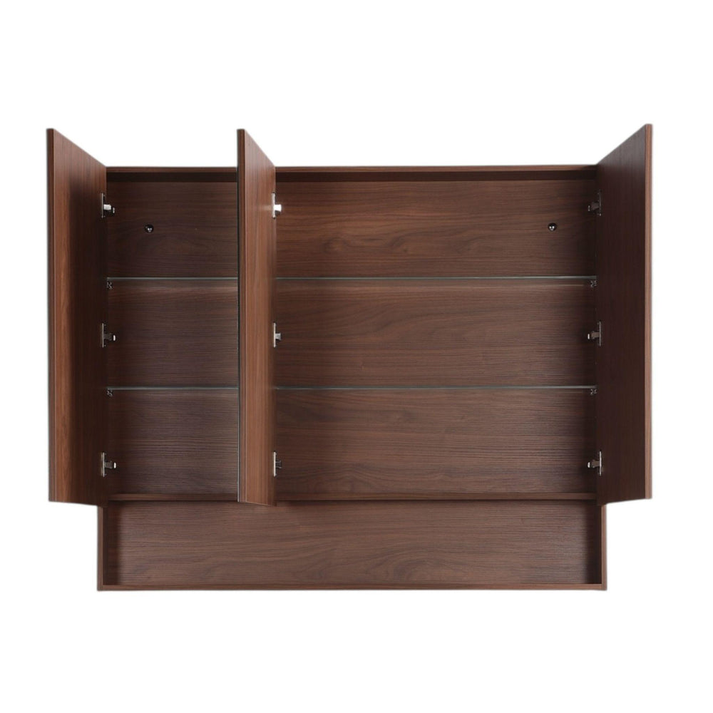 LUKKA CLARK MOCHA OAK MATTE MIRROR SHAVING CABINET 1200MM