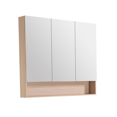 LUKKA CLARK SANDY OAK MATTE MIRROR SHAVING CABINET 1200MM