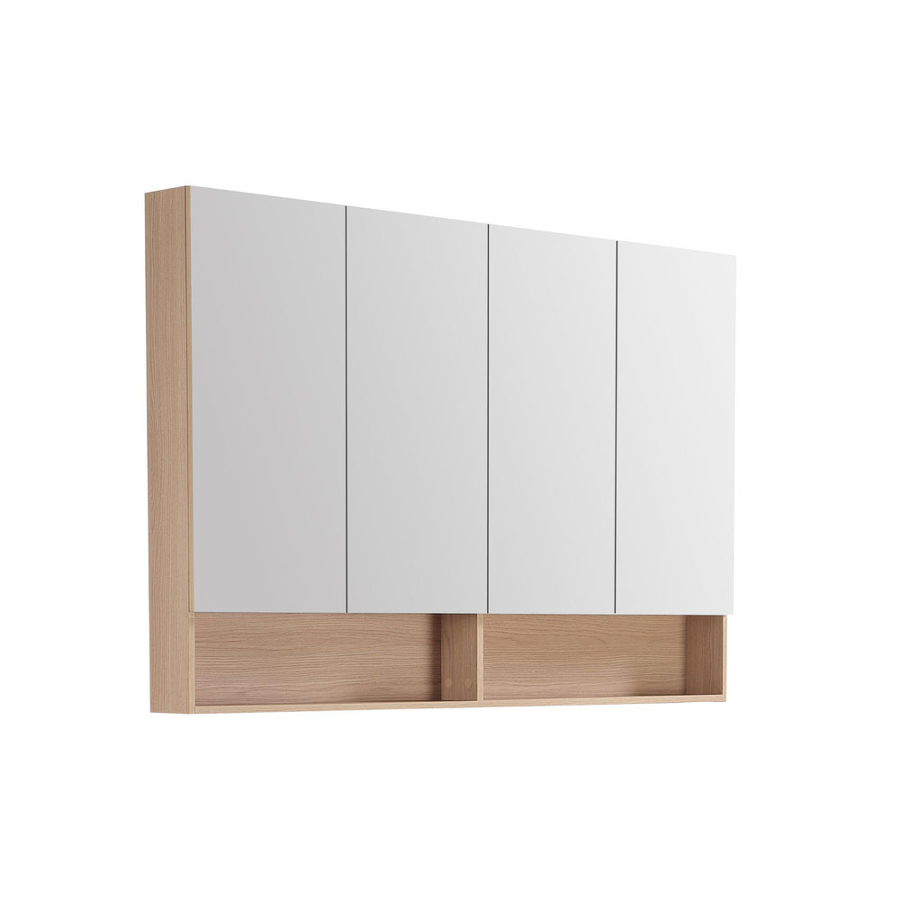 LUKKA CLARK SANDY OAK MATTE MIRROR SHAVING CABINET 1500MM