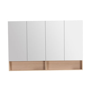 LUKKA CLARK SANDY OAK MATTE MIRROR SHAVING CABINET 1500MM