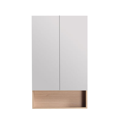 LUKKA CLARK SANDY OAK MATTE MIRROR SHAVING CABINET 600MM