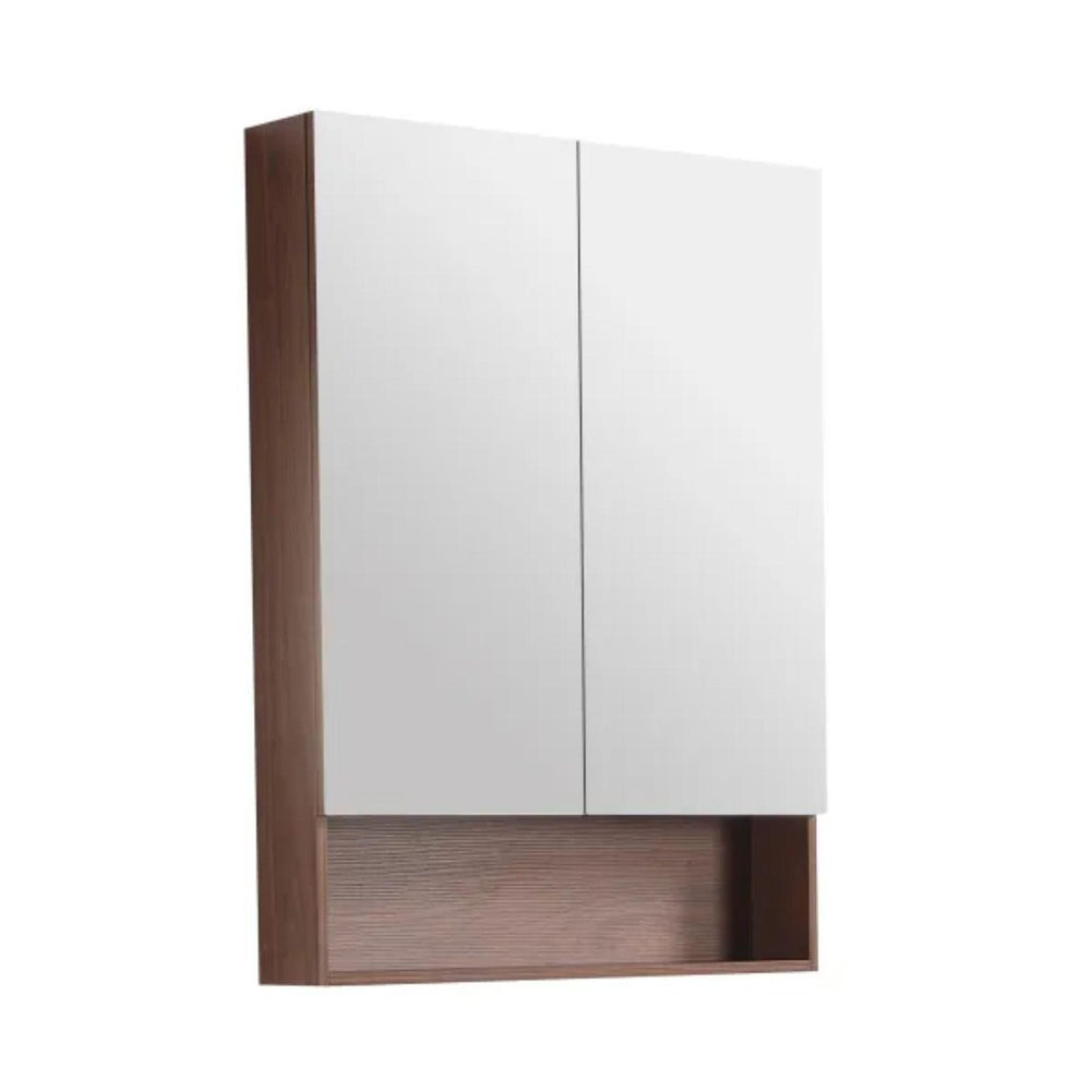 LUKKA CLARK MOCHA OAK MATTE MIRROR SHAVING CABINET 750MM