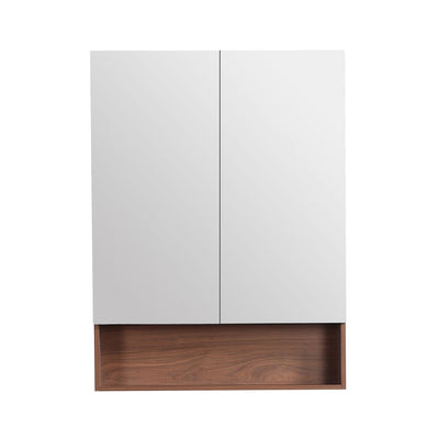 LUKKA CLARK MOCHA OAK MATTE MIRROR SHAVING CABINET 750MM