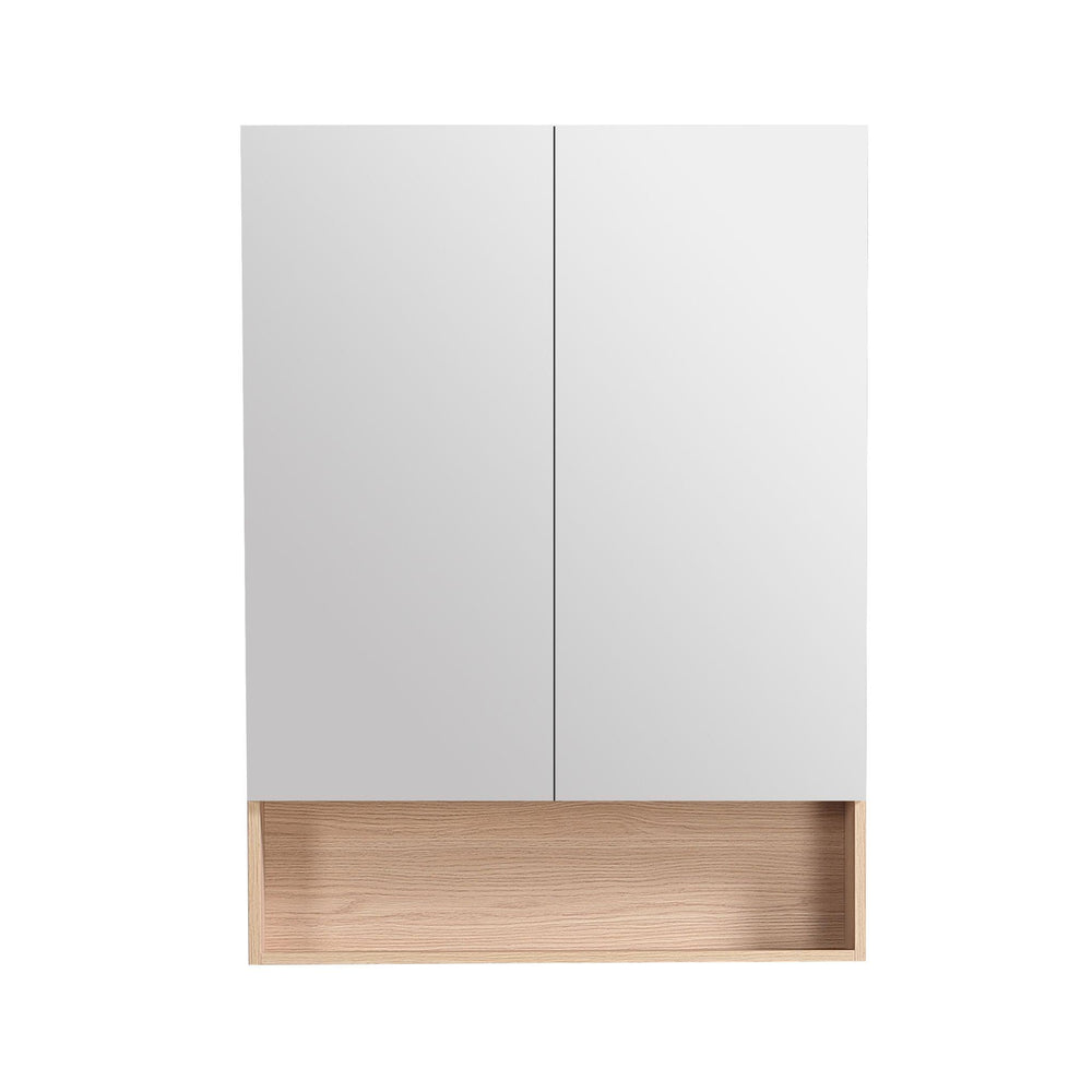 LUKKA CLARK SANDY OAK MATTE MIRROR SHAVING CABINET 750MM