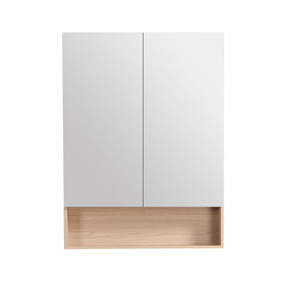 LUKKA CLARK SANDY OAK MATTE MIRROR SHAVING CABINET 750MM