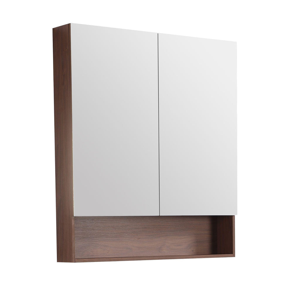 LUKKA CLARK MOCHA OAK MATTE MIRROR SHAVING CABINET 900MM