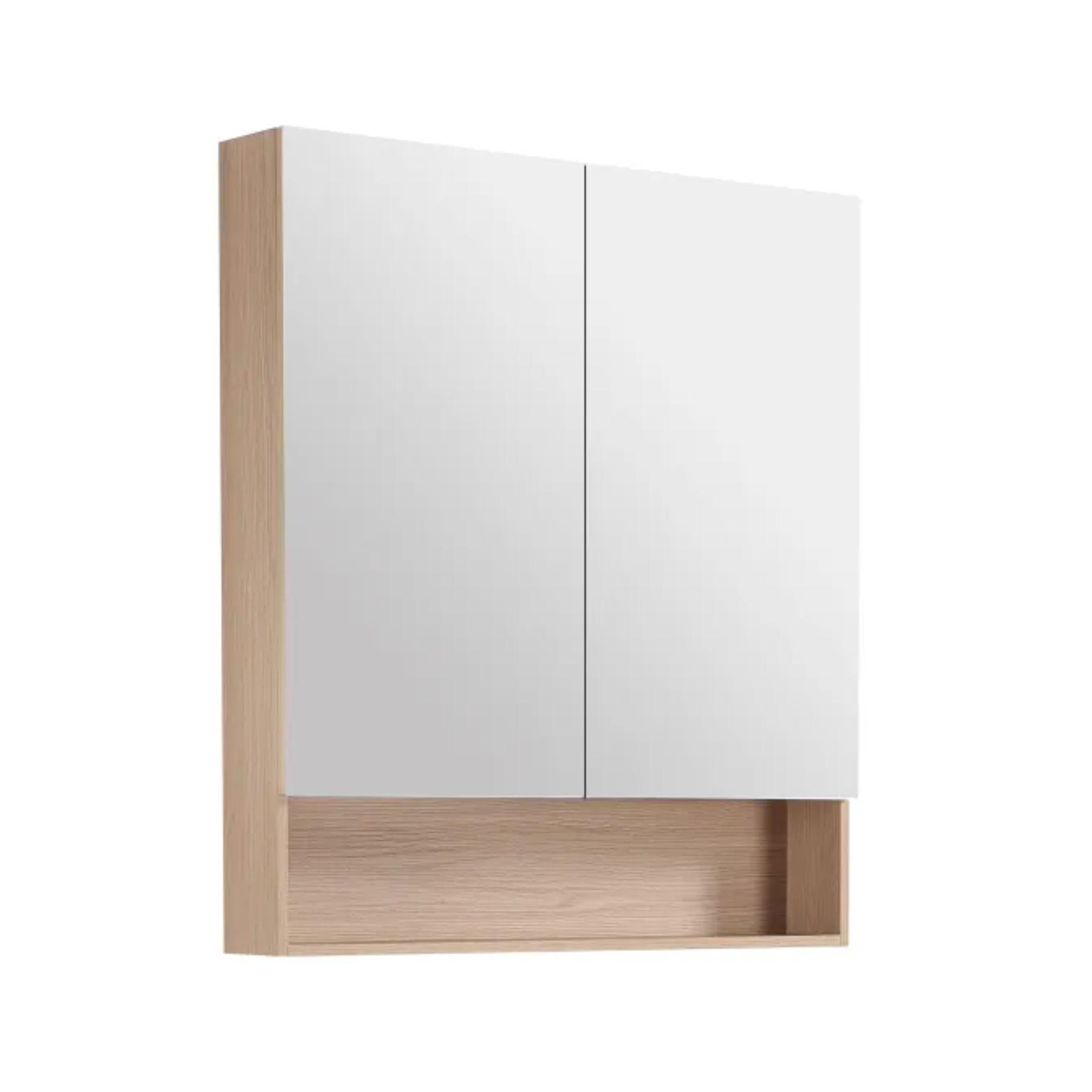LUKKA CLARK SANDY OAK MATTE MIRROR SHAVING CABINET 900MM