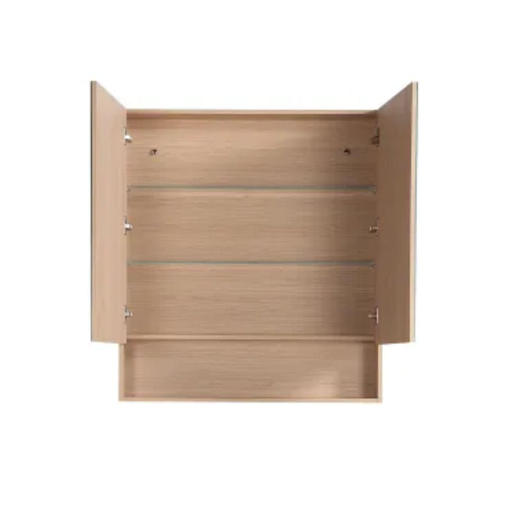 LUKKA CLARK SANDY OAK MATTE MIRROR SHAVING CABINET 900MM