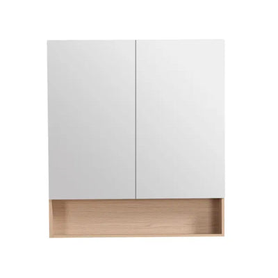 LUKKA CLARK SANDY OAK MATTE MIRROR SHAVING CABINET 900MM