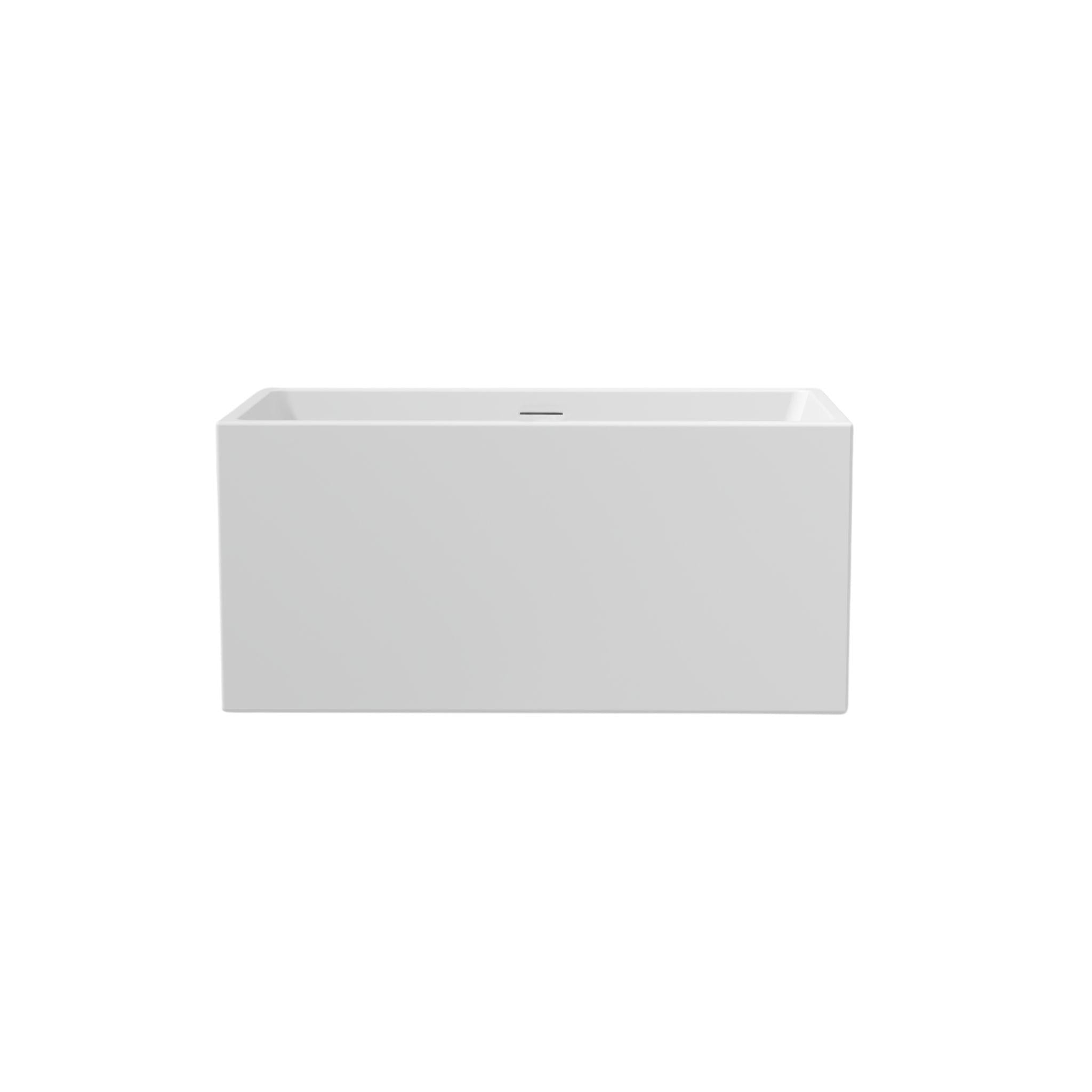 LUKKA CRETE MULTIFIT FREESTANDING BATHTUB OVERFLOW GLOSS WHITE (AVAILABLE IN 1000MM AND 1350MM)