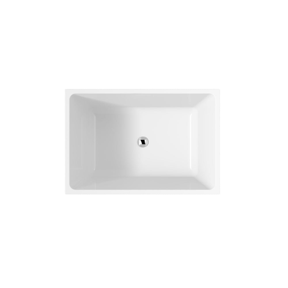 LUKKA CRETE MULTIFIT FREESTANDING BATHTUB OVERFLOW GLOSS WHITE (AVAILABLE IN 1000MM AND 1350MM)