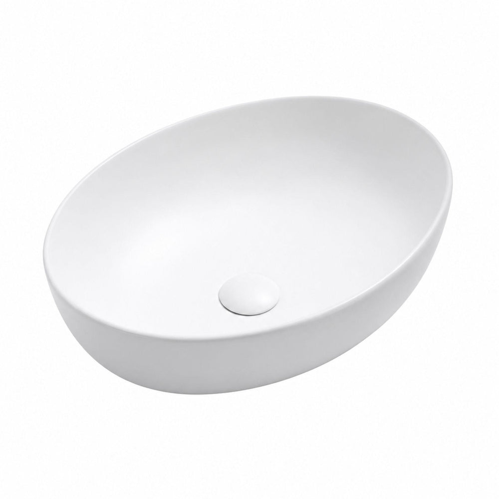 LUKKA CAREY ABOVE COUNTER BASIN MATTE WHITE 520MM