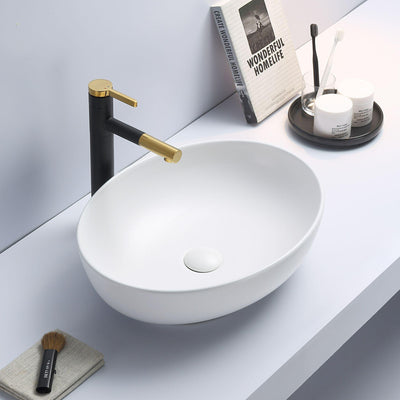 LUKKA CAREY ABOVE COUNTER BASIN MATTE WHITE 520MM